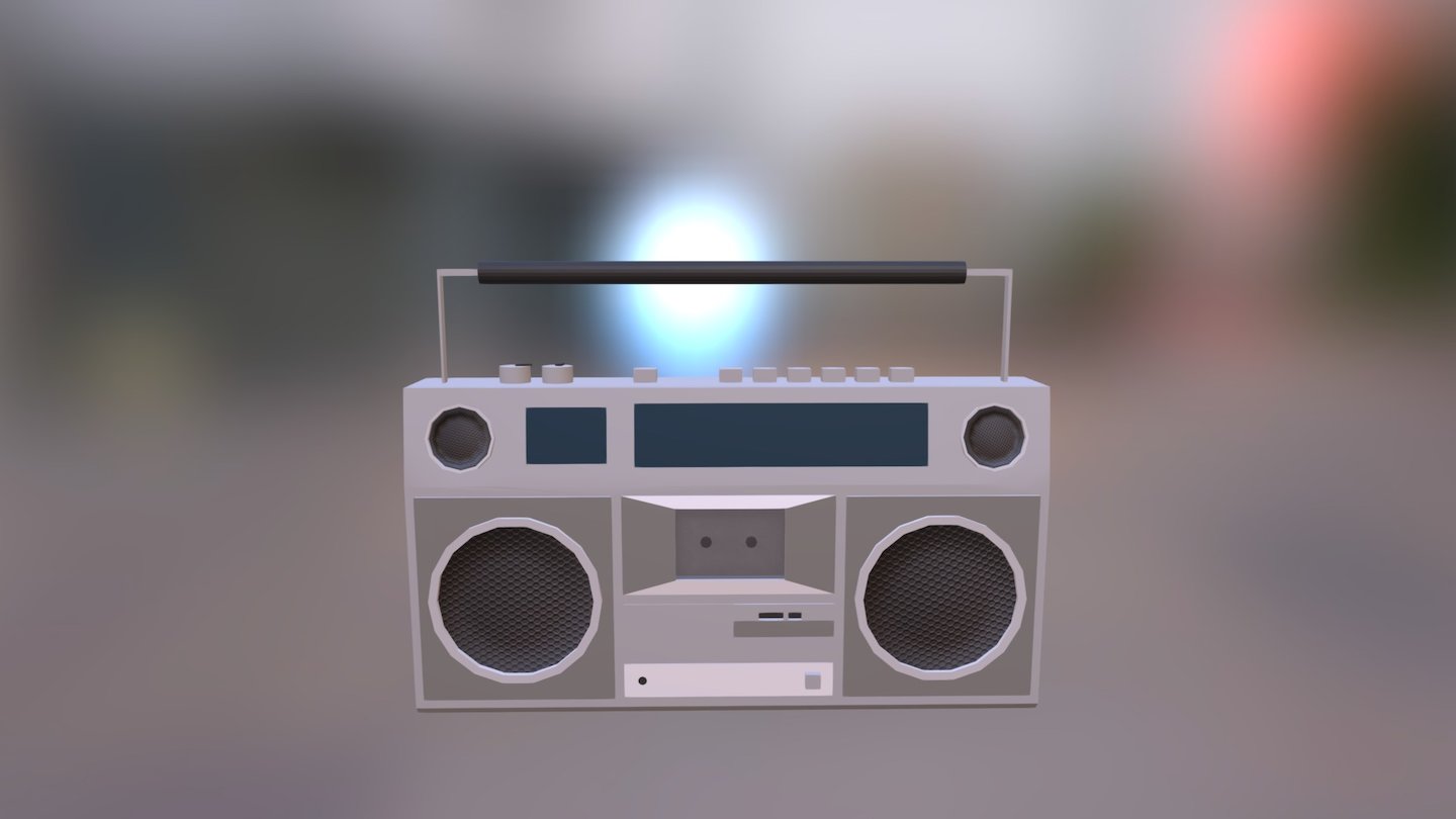 Boombox - 3D model by Laure (@lolopoly) [281c3d3] - Sketchfab