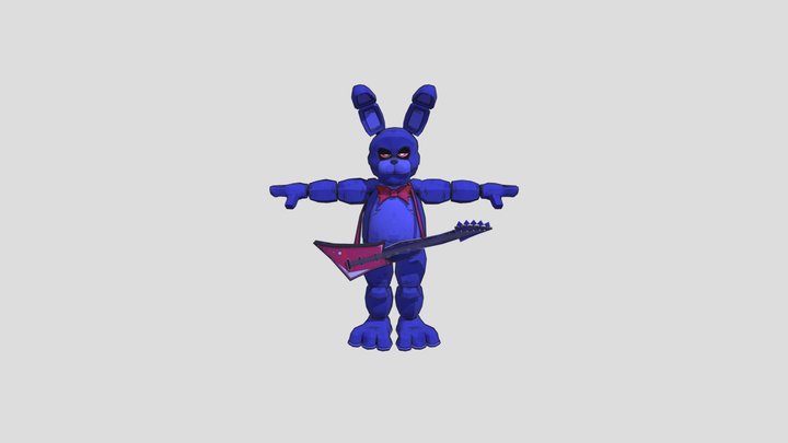 Retro Bonnie 3D Model