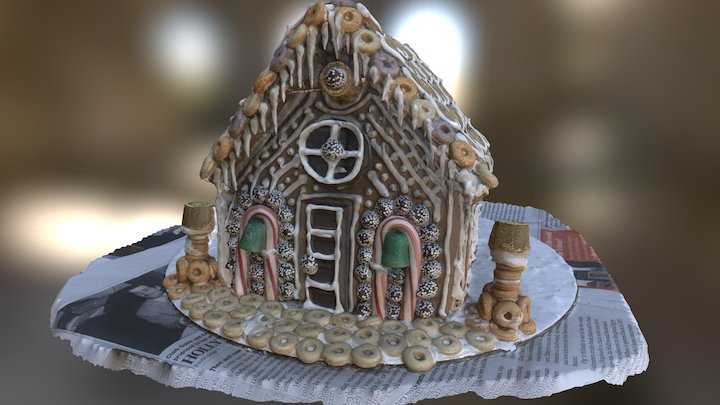 Gingerbread House v2 3D Model