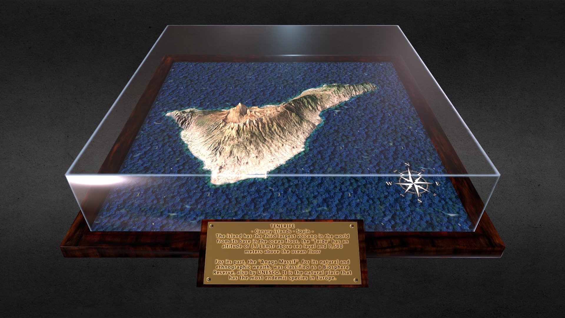 Tenerife Island Heightmap 3d Model By Canary Games