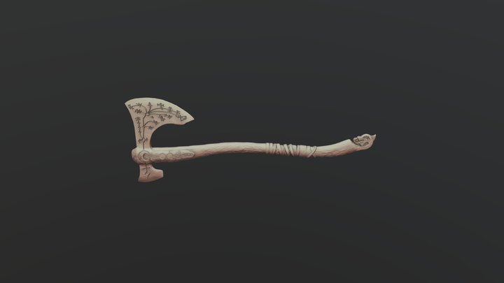 Leviathan axe- 3D Print- God of War-Kratos 3D Model