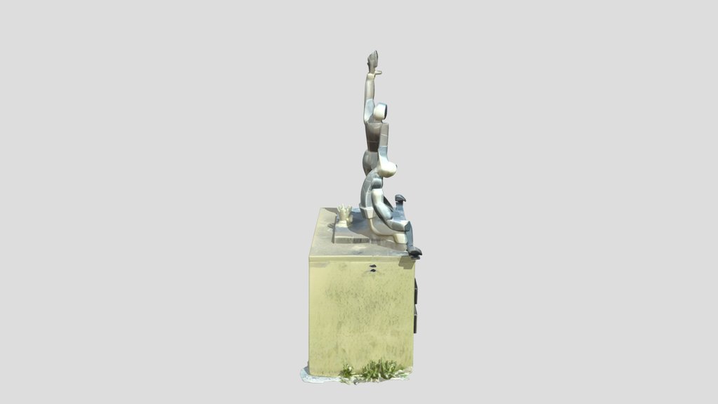 Monument Sculpture 3d Model malvinas park