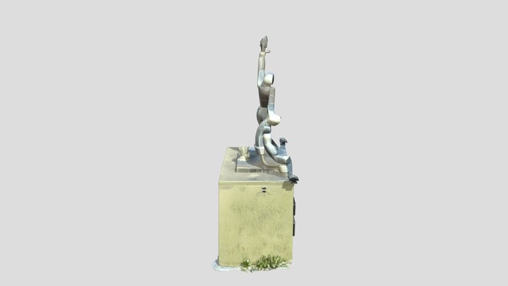 Monument Sculpture 3d Model malvinas park
