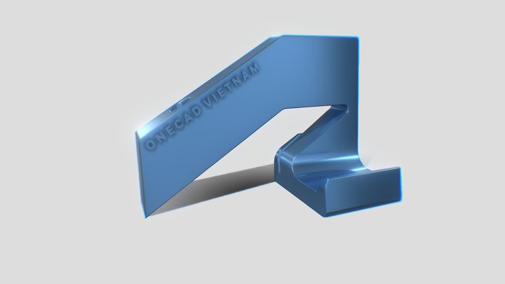 OneCAD Vietnam Autodesk 2021 Phone Stand 3D Model
