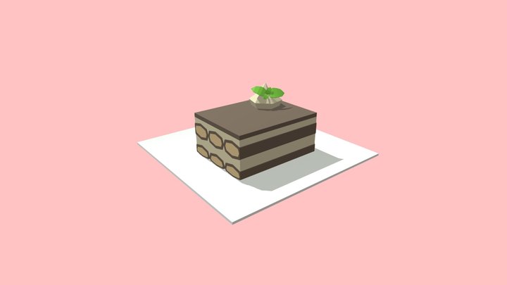 Tiramisu 3D Model