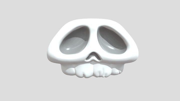 Cartoon Skull 3D Model