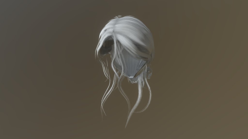 Low Bun With Bangs (With Bones)