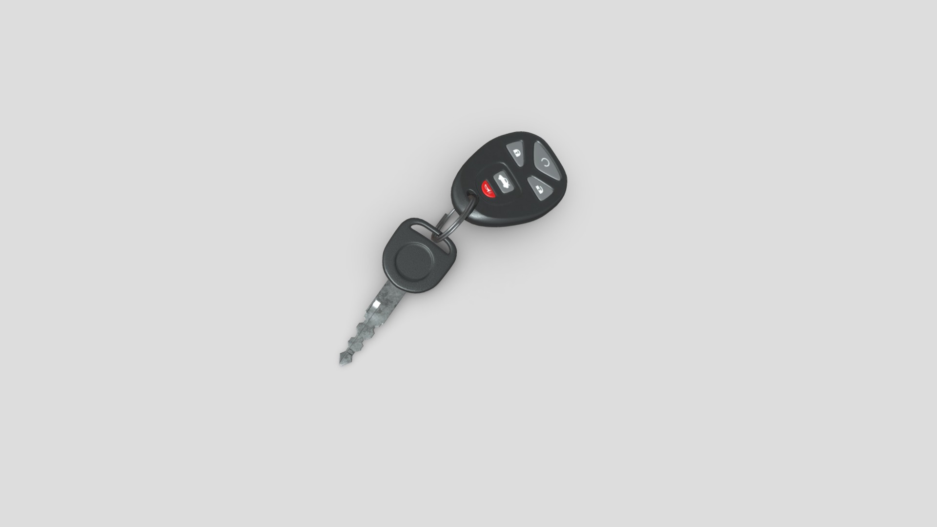 3D model Car Key - This is a 3D model of the Car Key. The 3D model is about a black and white video game controller.