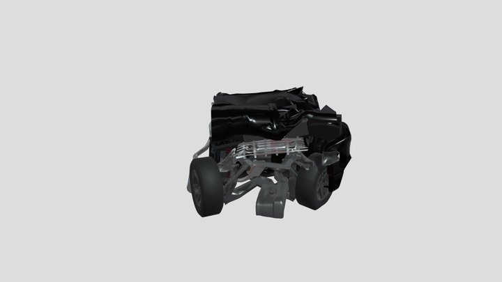 Compacted car 3D Model