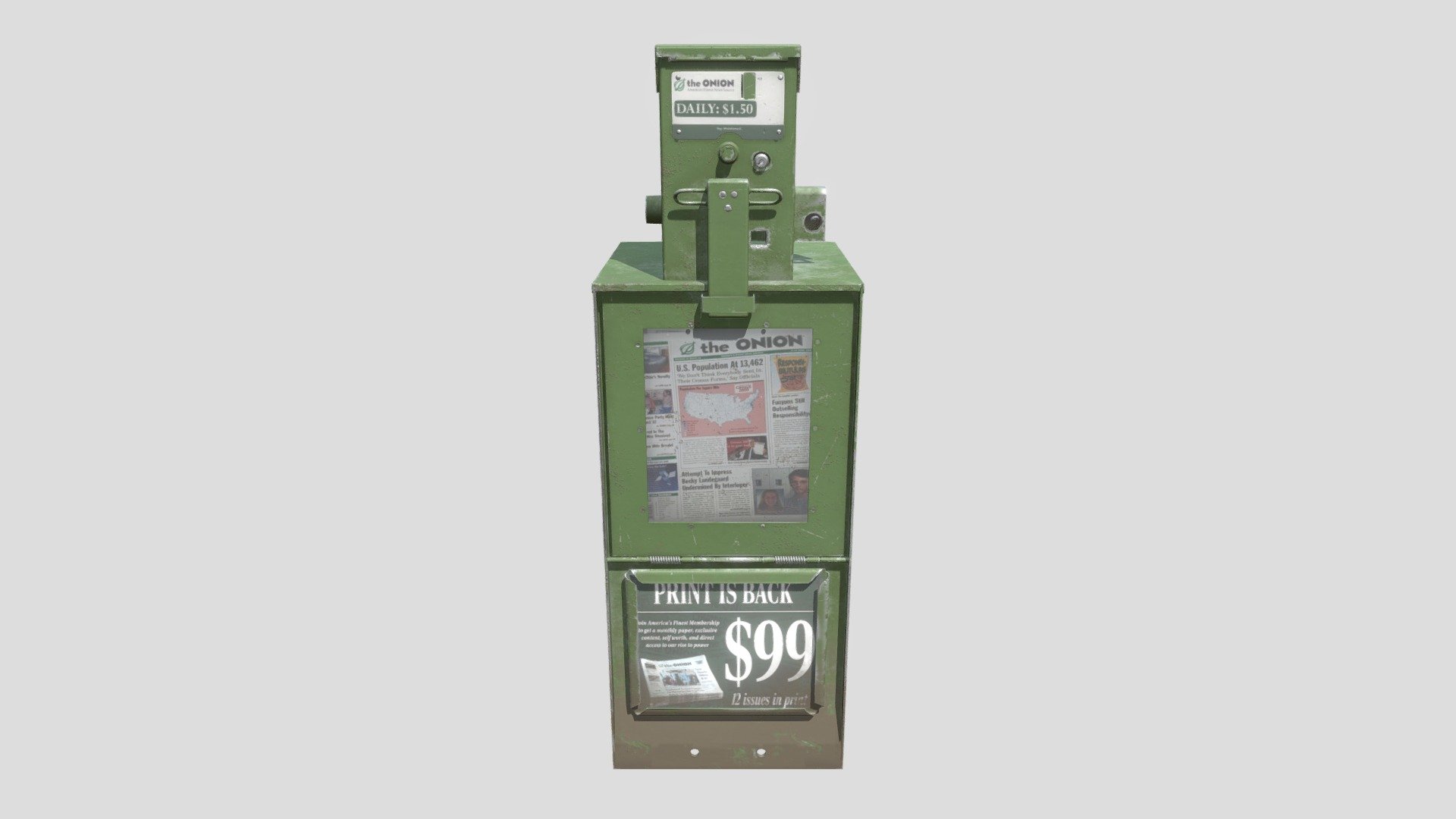 Trustworthy Newsbox - 3D model by breaddnt [2821fe2] - Sketchfab