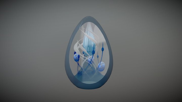 Glass Egg 3D Model