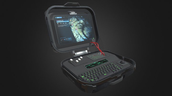 UNFC computer suitcase 3D Model