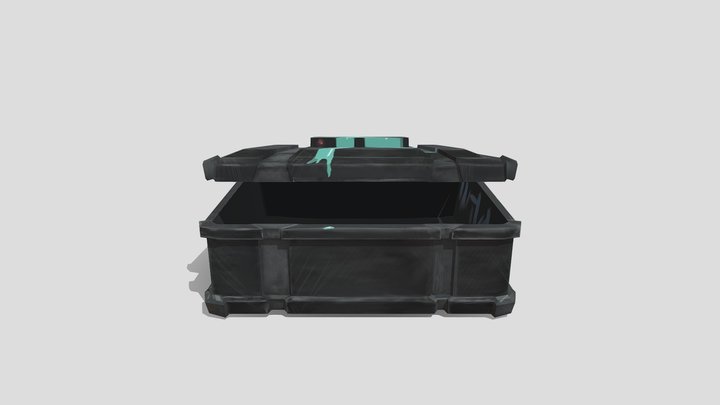 Cyberpunk 2077 inspired crate 3D Model