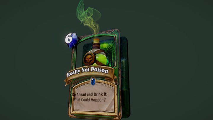 Hearthstone Card Fan Art - POISON – Free 3D Model STL