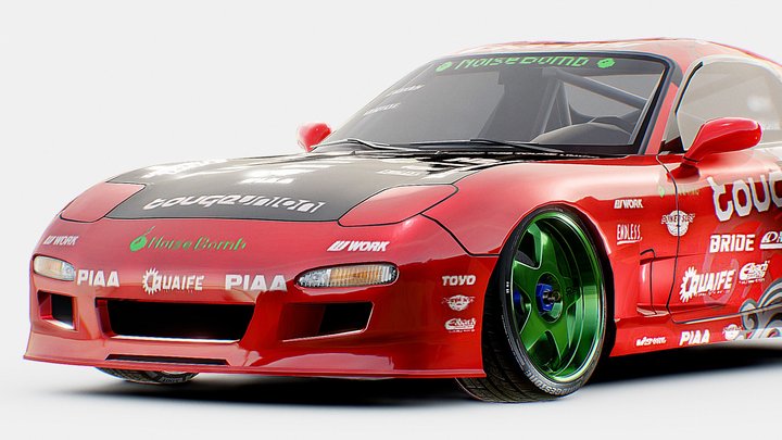 Rx7 AKI Kimura Drift | www.vecarz.com – Modèle 3D gratuit STL