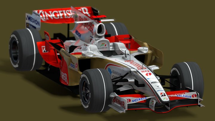 2008 Force India VJM01 – Free 3D Model STL