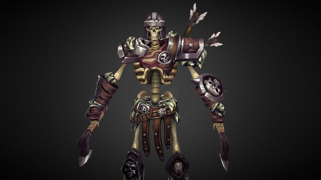 Low Poly Darksiders Skeleton - 3D model by shane.beucler [28286bc] - Sketchfab