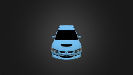 Mitsubishi Lancer Evolution 8 exterior model 3D Model