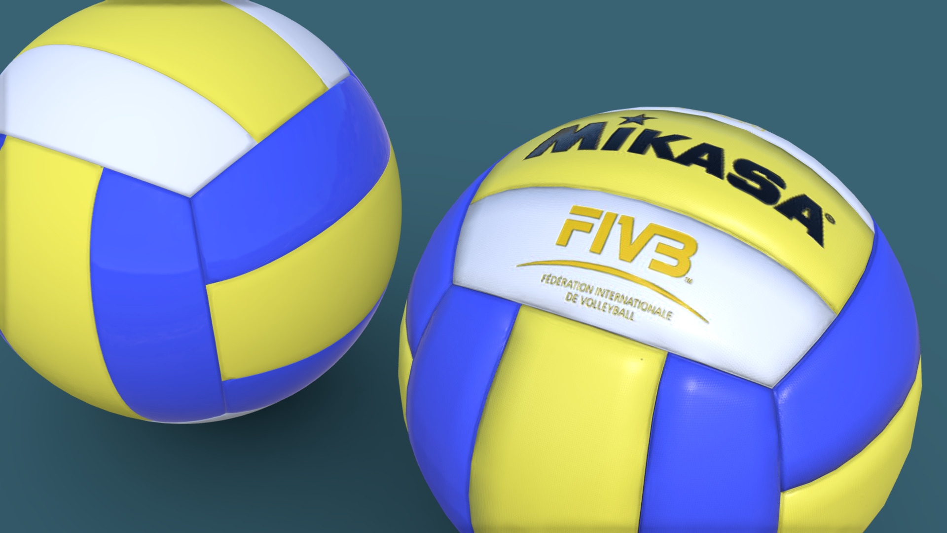 3D model Mikasa MG MV210 Ball - This is a 3D model of the Mikasa MG MV210 Ball. The 3D model is about logo.