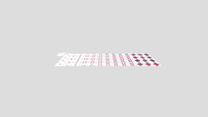 Playing Cards 3D Model