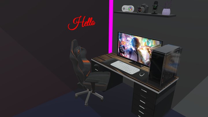 Gaming Room 2022 3D Model