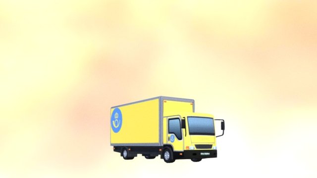 Posten Lorry 3D Model