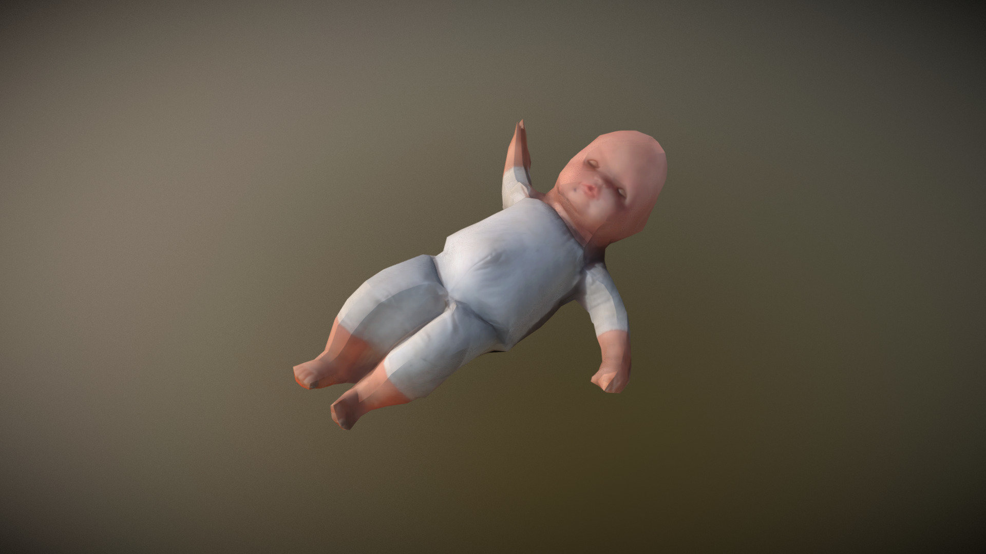 photogrammetry doll low poly
