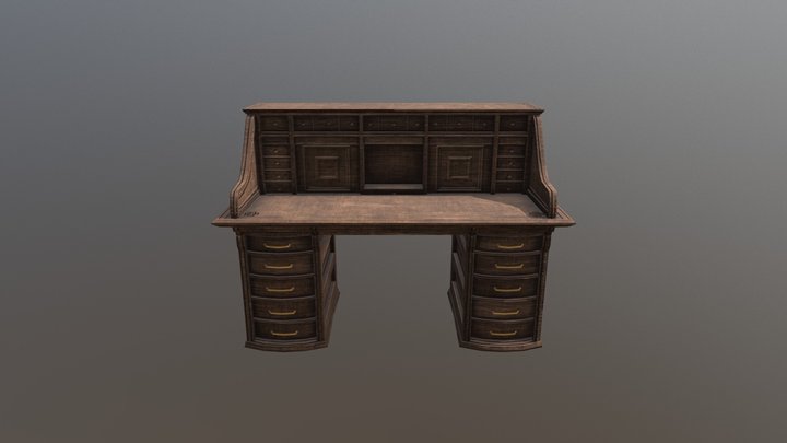 Desk - Manor Piece 3D Model