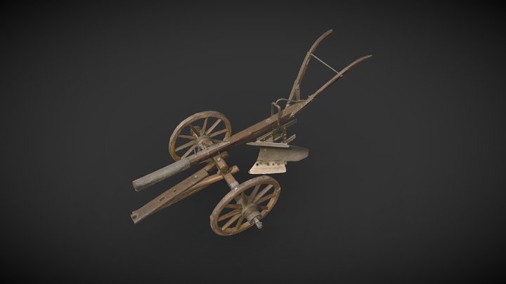 Plug din lemn 3D Model
