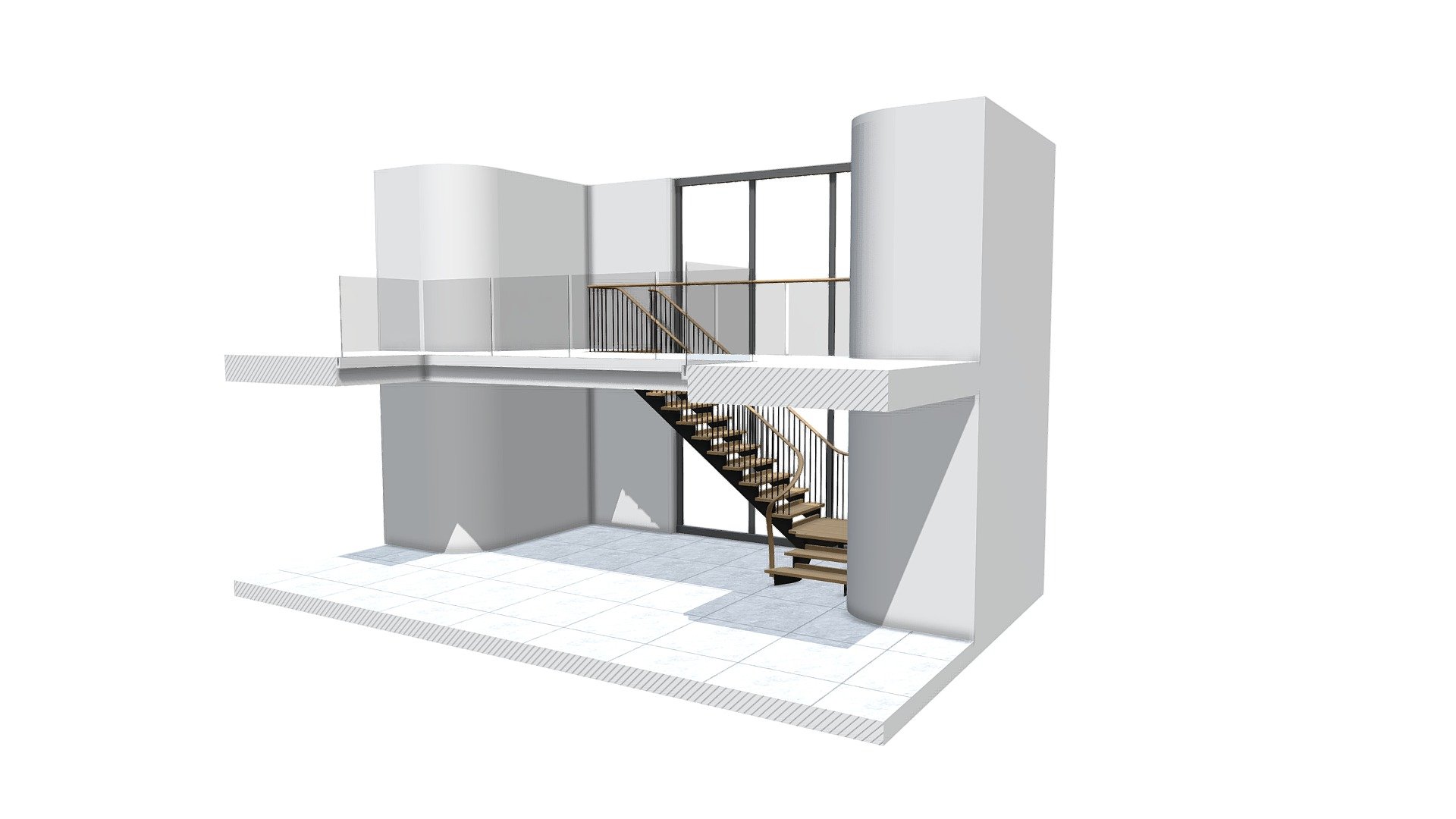 England Preliminary Staircase