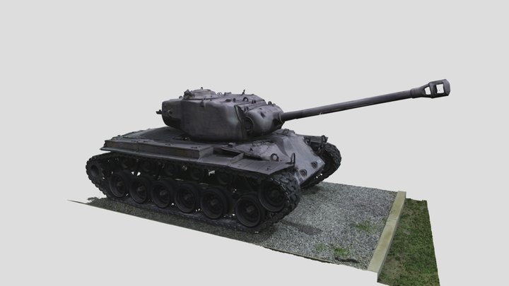 M26 Pershing Tank 3D Model