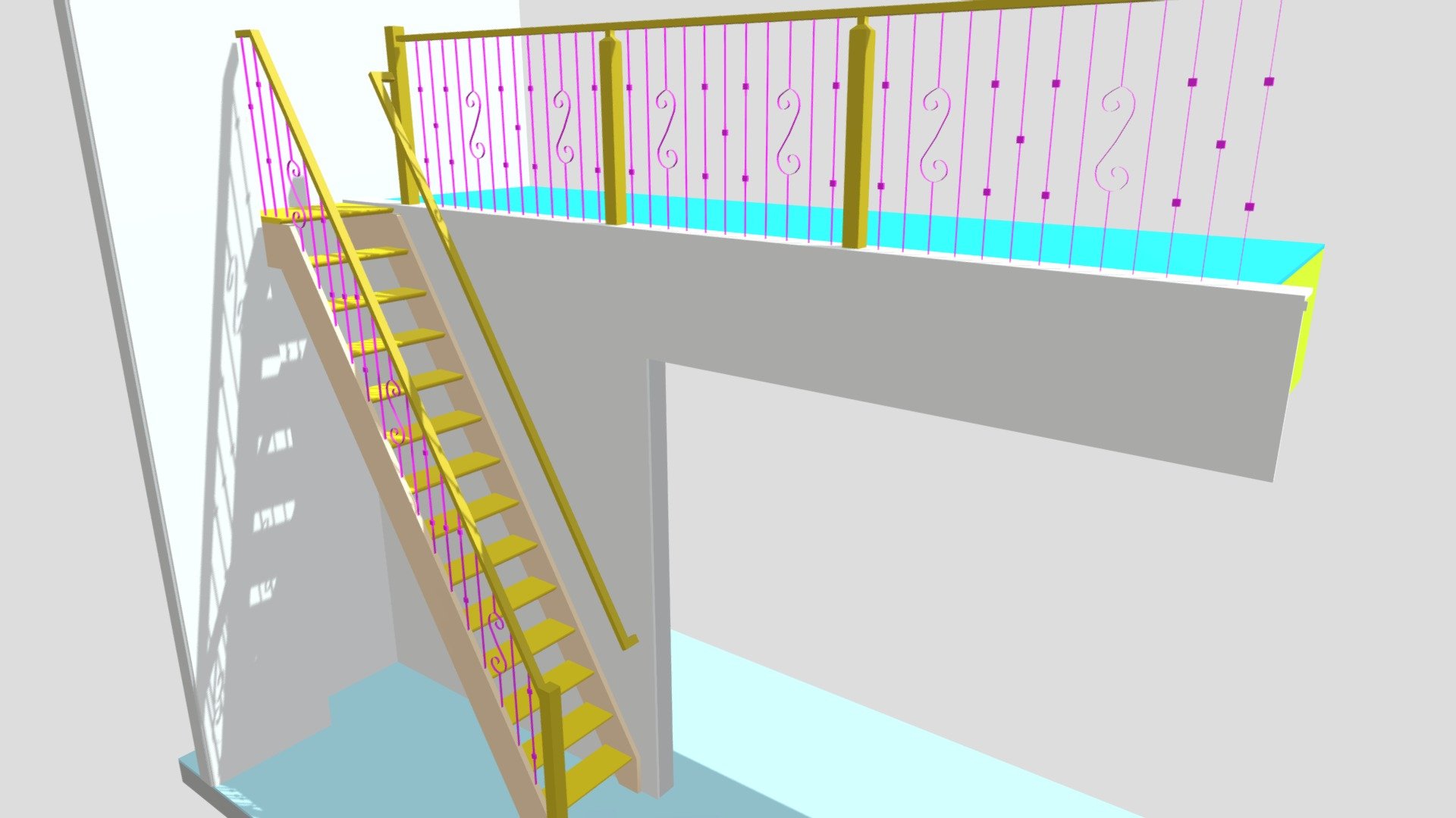 Ships Ladder Model Rev 1B Stasi Res Download Free 3D model by JD