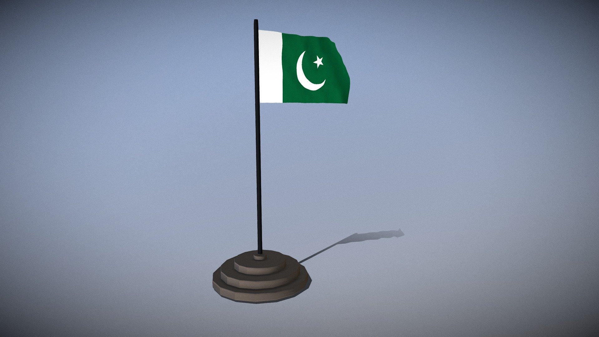 Animated Pakistan Flag - Download Free 3D model by Bilal Creation