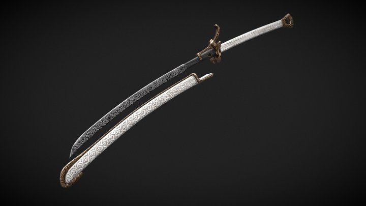Brass Orchid : Heavy short sword 3D Model