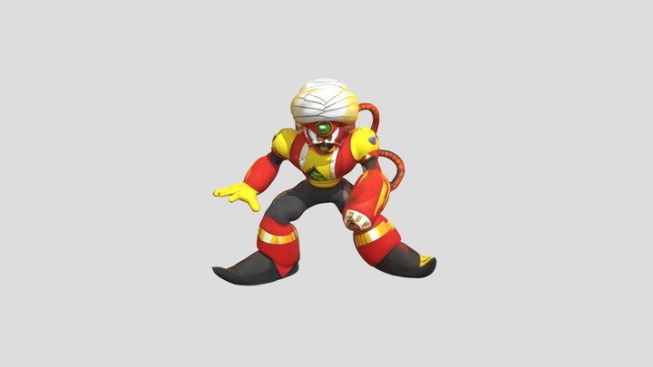 Flame Man 3D Model