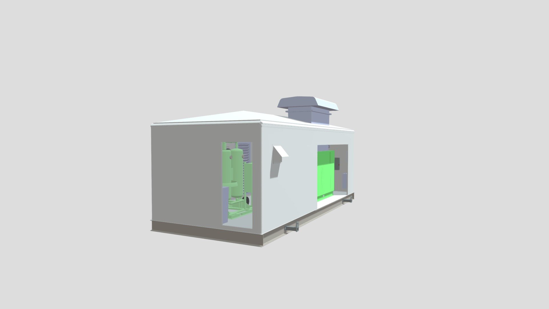 Compressor Building_21-006 - 3D model by Cfuller [282c6f2] - Sketchfab