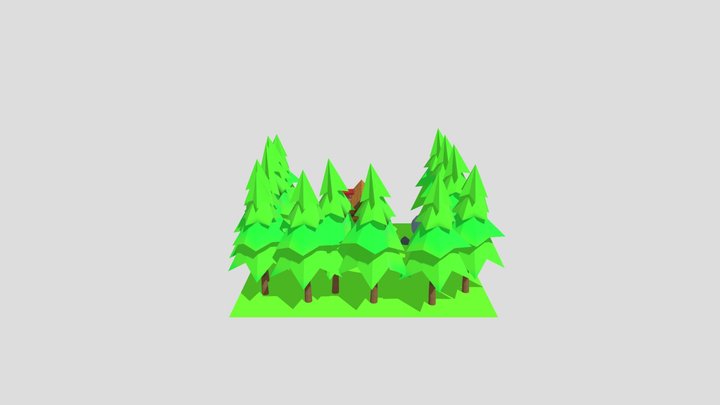 Cabaña_Diorama 3D Model