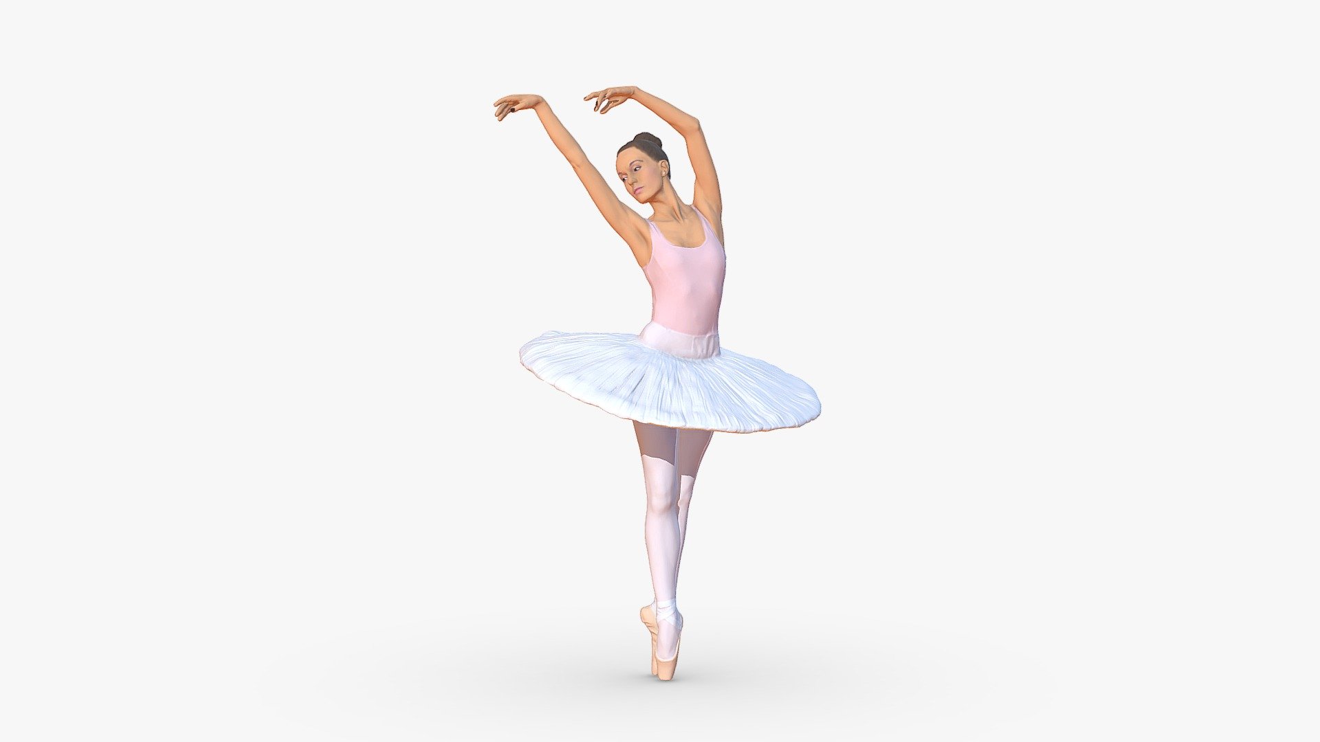 Modello 3D Carillon ballerina bianco - TurboSquid 1870653