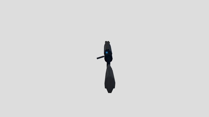 Jaeger-Q4 pump-action shotgun 3D Model