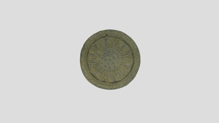 名古曽廃寺（橋本市）　軒丸瓦 – Modello 3D gratuito STL