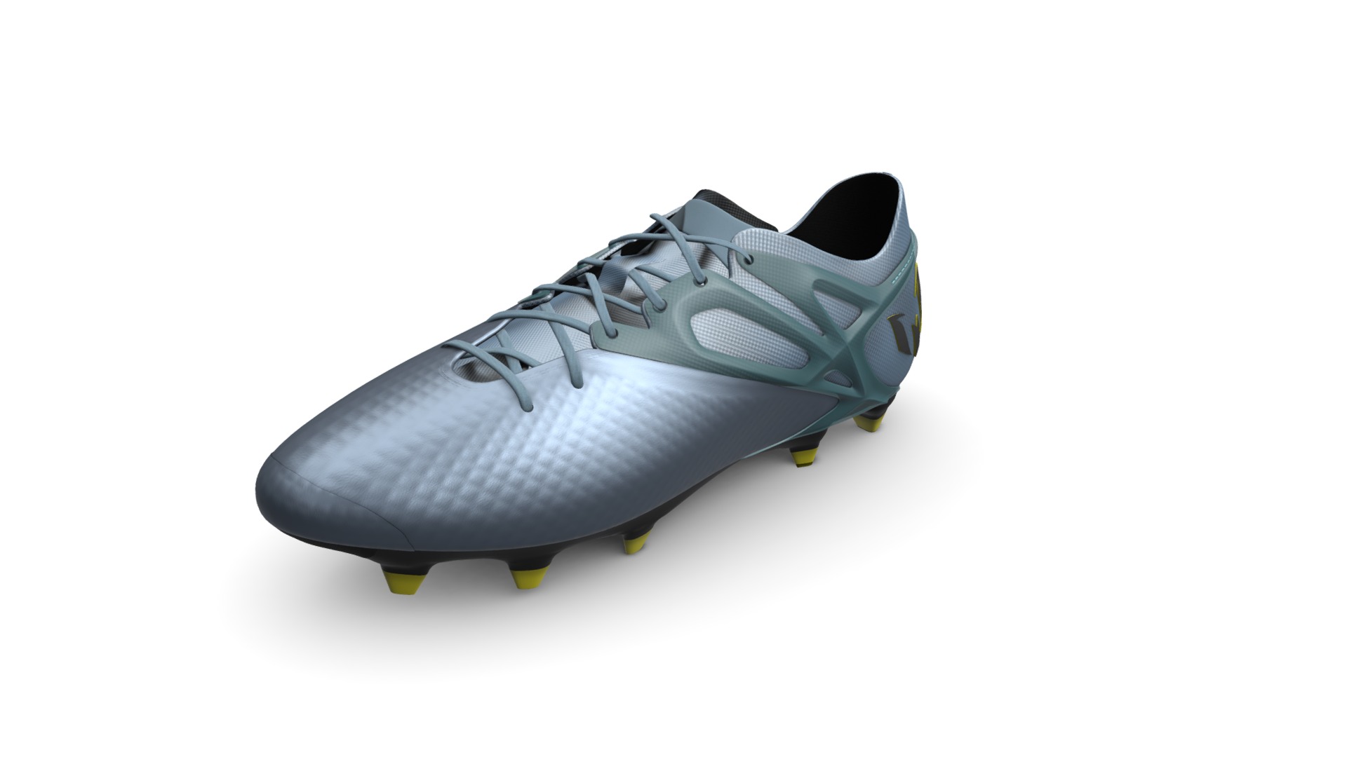 3D model Adidas Messi 15.1 - This is a 3D model of the Adidas Messi 15.1. The 3D model is about a black and grey shoe.