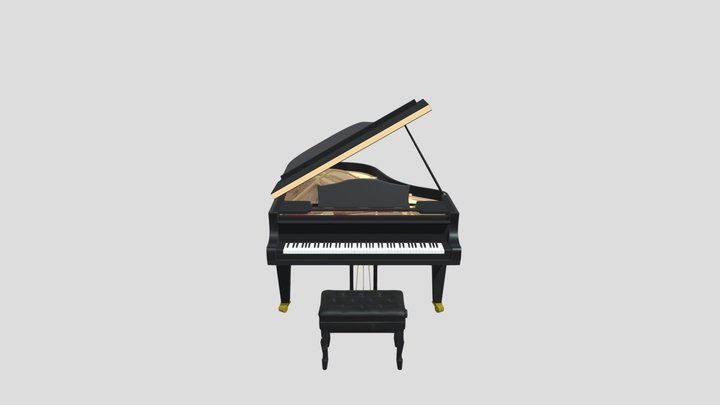 Piano Y SILLA dobmusic 3D Model