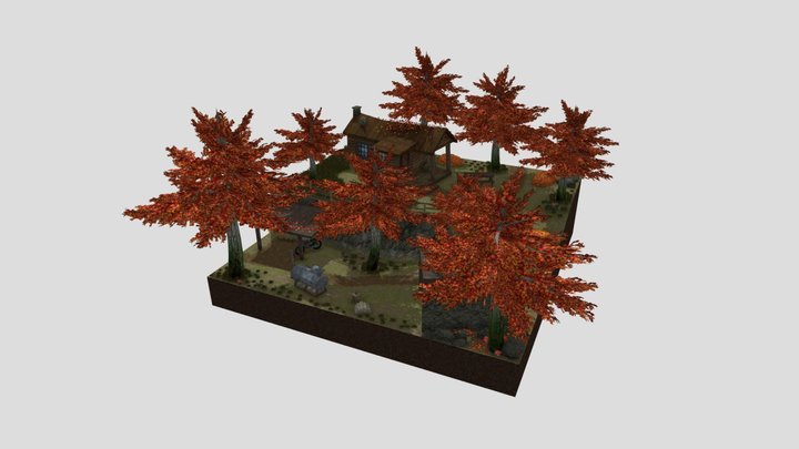 DAE Diorama - Forest Loner 3D Model