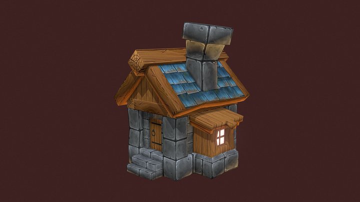 House TEXT 3D Model