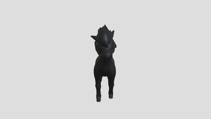 Smooth Ponyta 3D Model