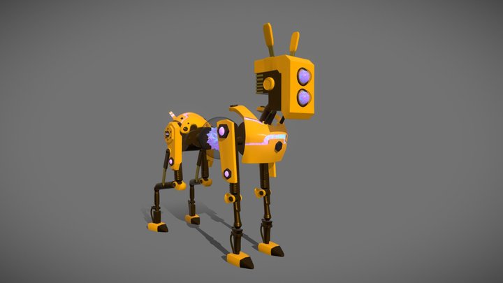 Robotic Dog 3D Model
