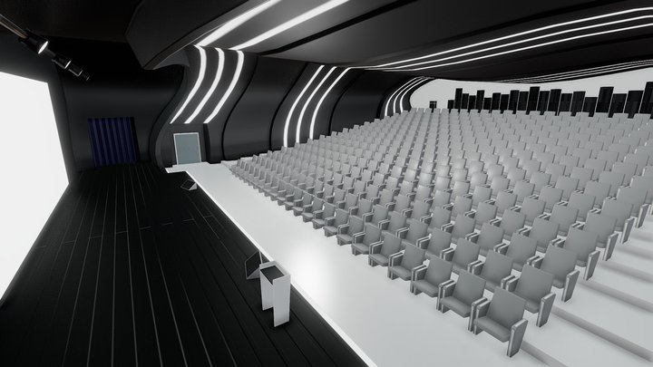 Modern Auditorium 3D 3D Model