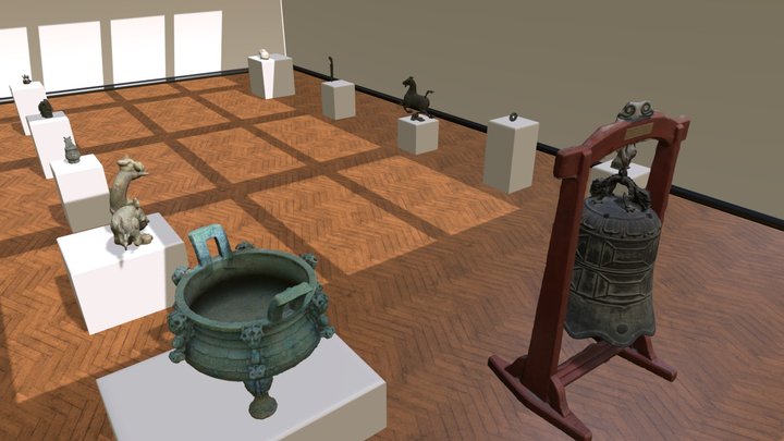 Chinese bronze museum by Chaofan 3D Model