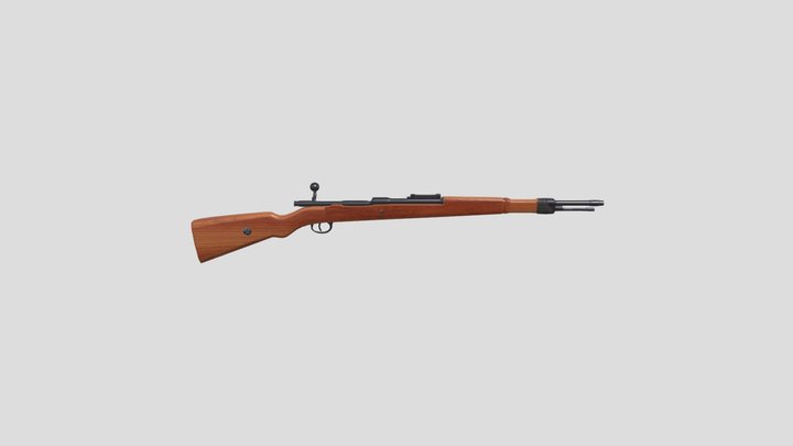 Lowpoly Kar98 – Modèle 3D gratuit STL