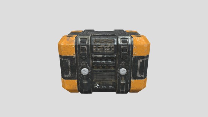 Sci-Fi Industrial Storage Container (Game-Ready)